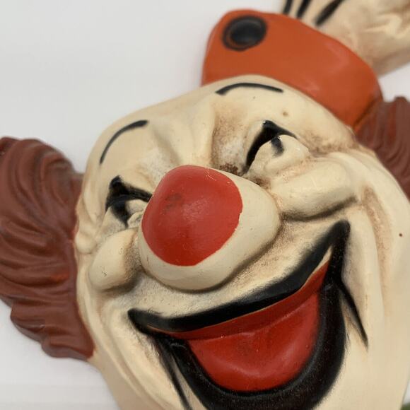 Vntg Homco 1970’s Retro Clown Wall Plaques Pants Down Laughing Clown Read - Picture 3 of 12